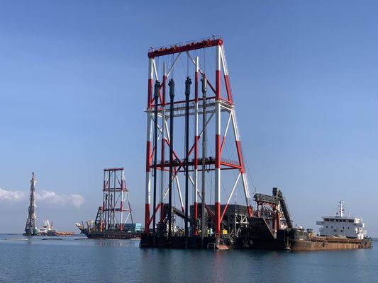 acheter Technique de vibroplôtation à 1800 tr/min pour la construction de colonnes de pierre en mer online manufacture