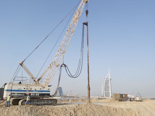 450mm 260kw Amélioration de la capacité sismique Bvem Vibro Compaction pillage Driver Machine
