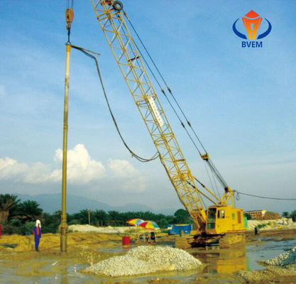Amélioration du sol sablonneux Vibro machine de remplacement 800-1200 mm diamètres de piles de travail