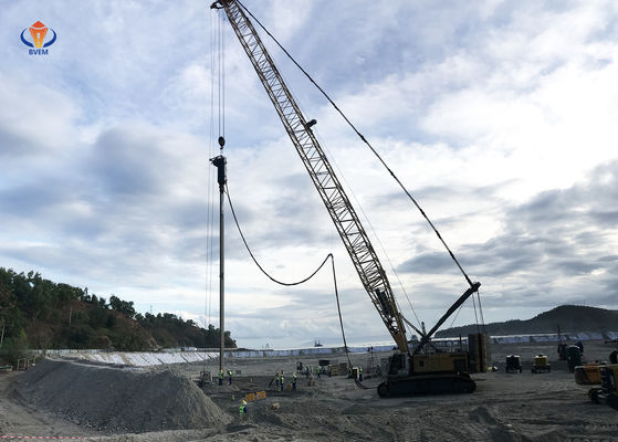 Vibroflot électrique d'alimentation inférieure 180 kW Application de contraction de colonne de pierre en mer