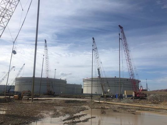 Bvem 180 kW Vibroflotation Fondation Traitement du barrage de Port Wharf