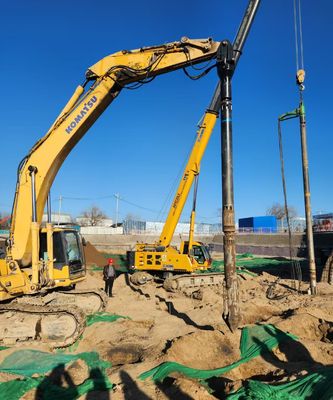 Vibroflot hydraulique à faible impact et excavatrice pour une construction respectueuse de l'environnement