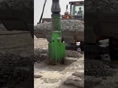 Remplacement de pile 377 mm 75 kW dispositif de technique de vibroplôtation